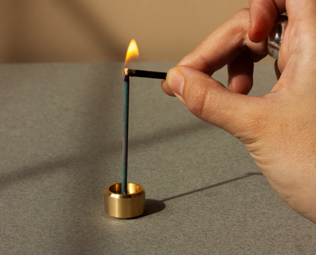 Solid Brass Incense Holder