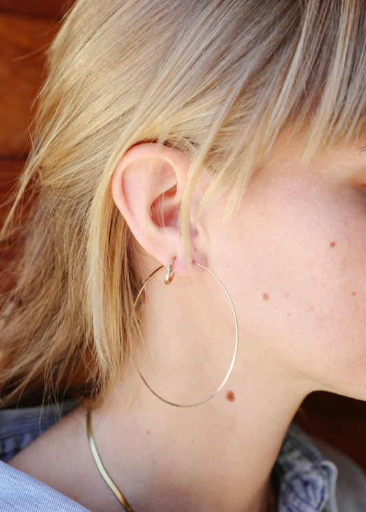 Large Soup Hoop Earrings