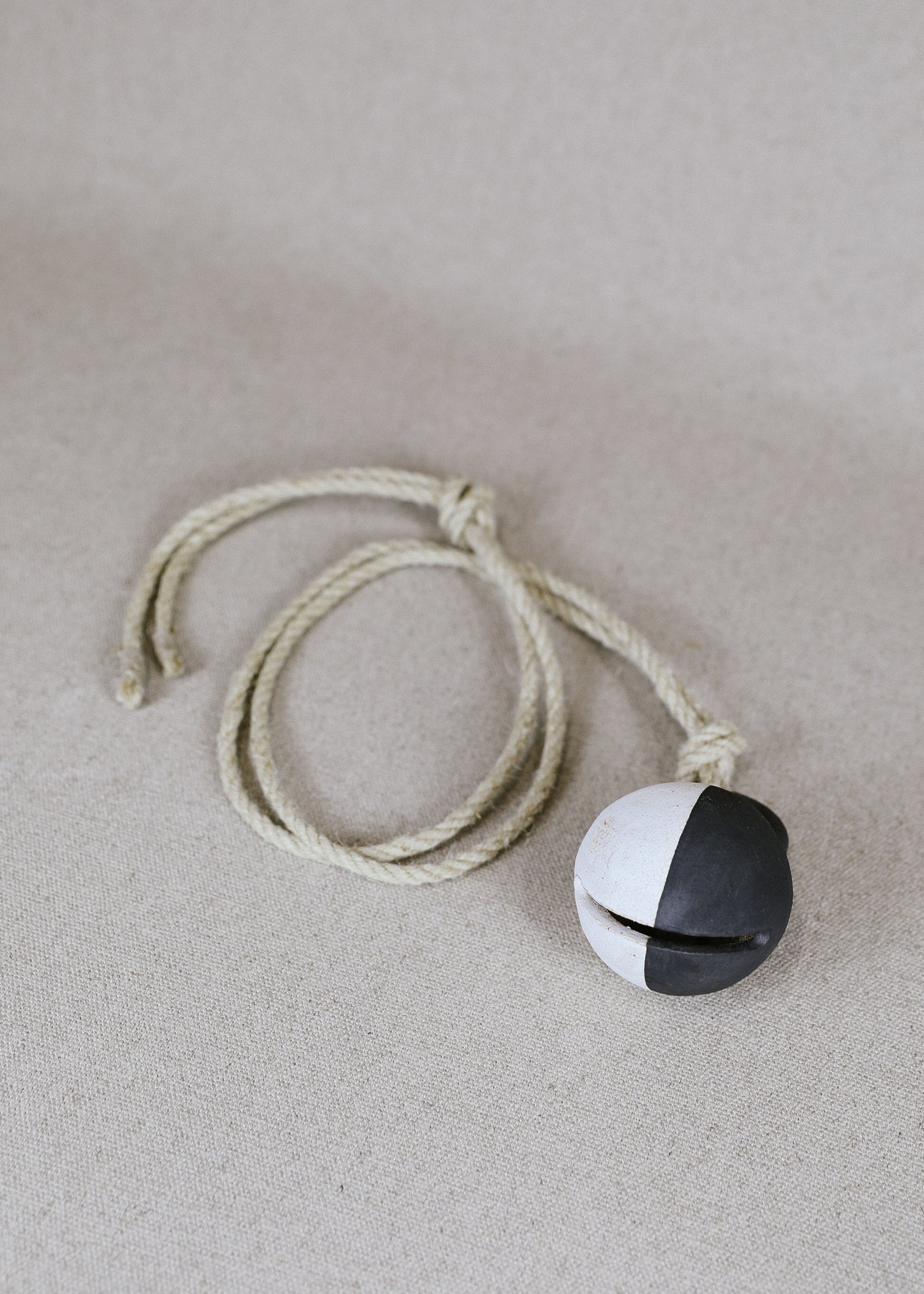 Small Round Jingle Bell: Black and White