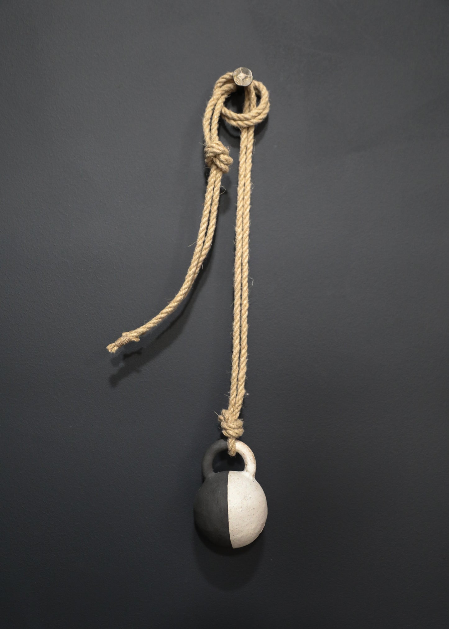 Small Round Jingle Bell: Black and White