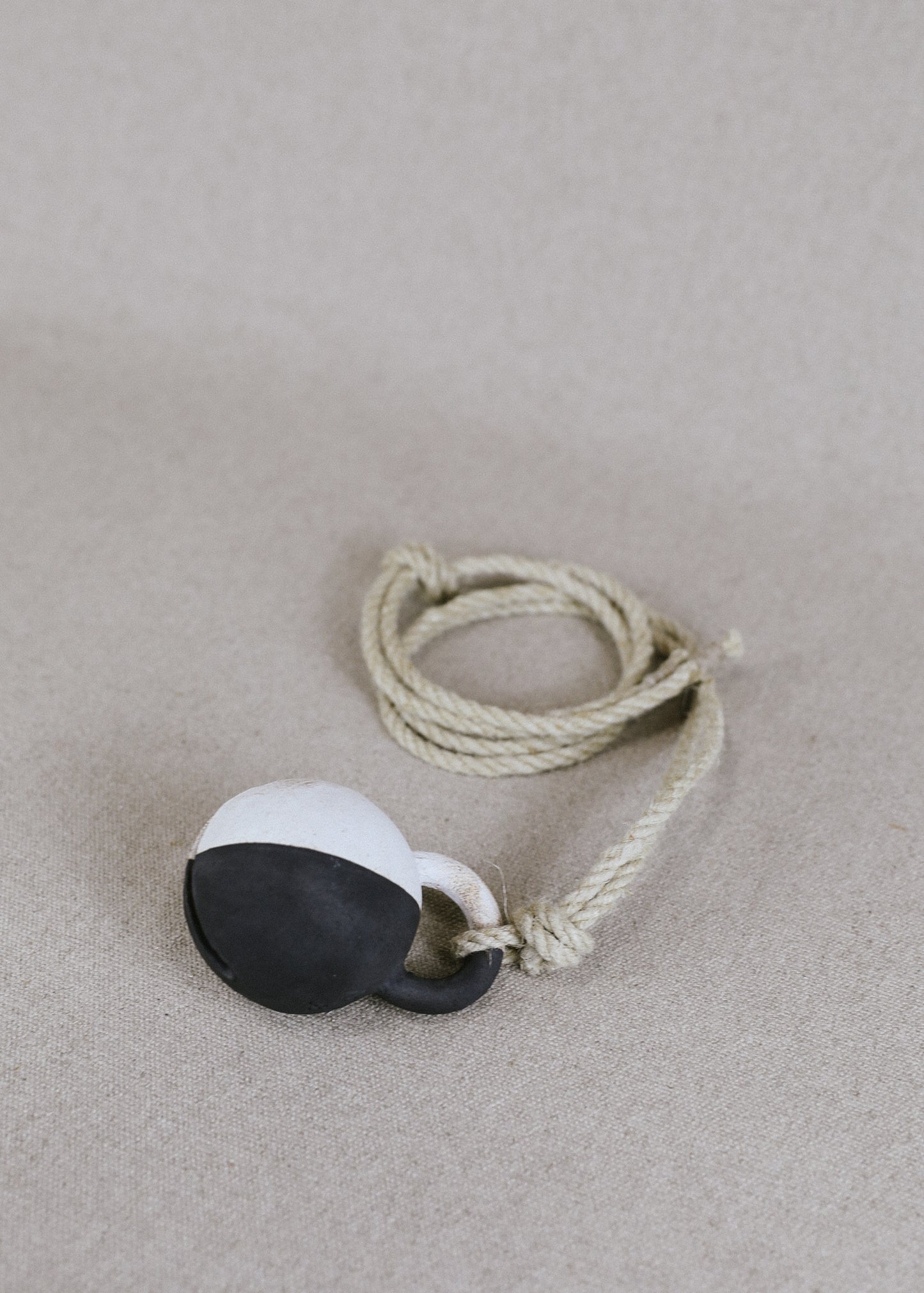 Small Round Jingle Bell: Black and White